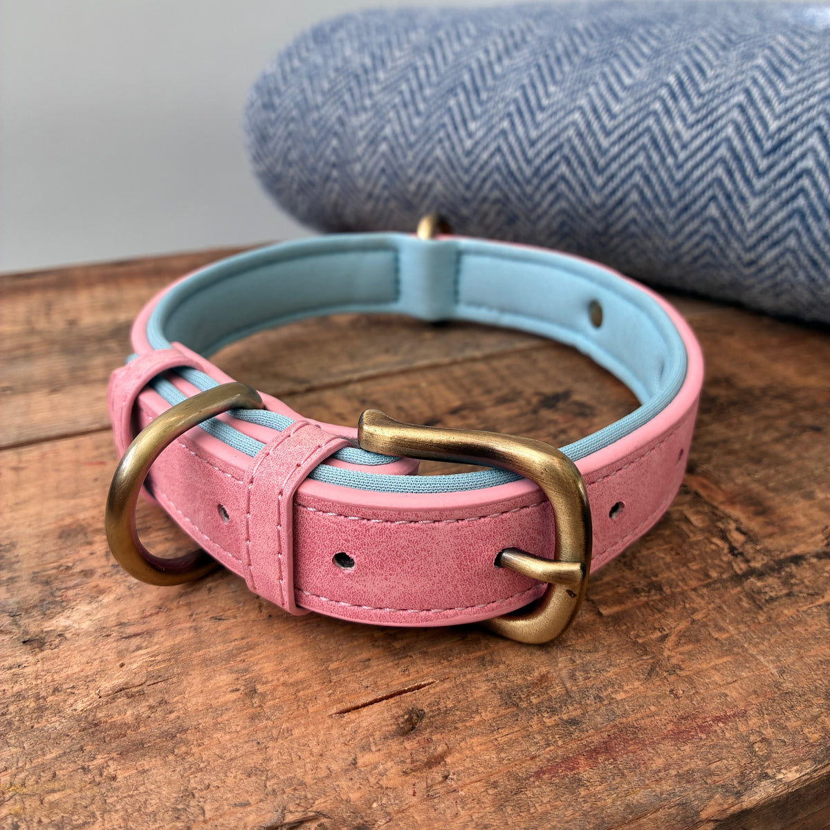 Heritage Collar - Dusty Pink & Sky Blue
