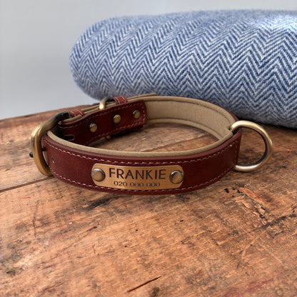 Heritage Collar - Mahogany Brown &amp; Olive Green
