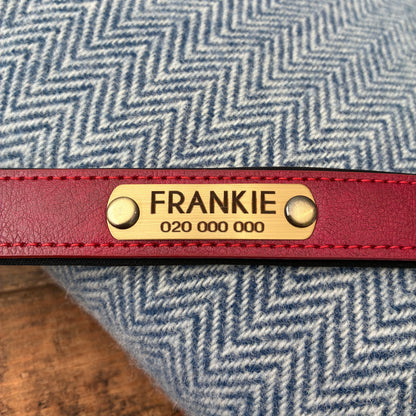 Heritage Collar - Crimson Red &amp; Jet Black