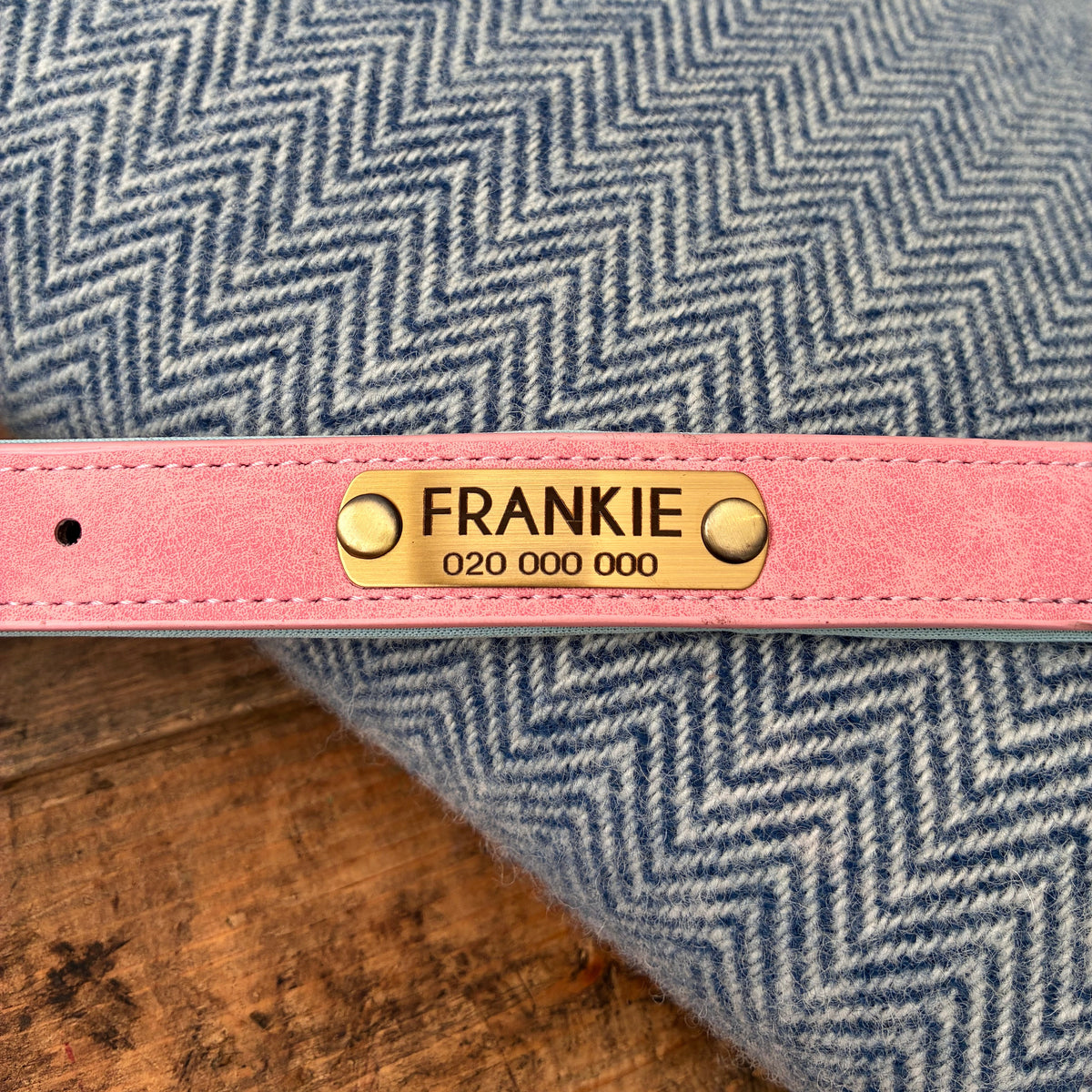 Heritage Collar - Dusty Pink &amp; Sky Blue