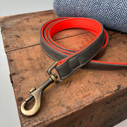 Heritage Collar - Slate Grey &amp; Vibrant Orange