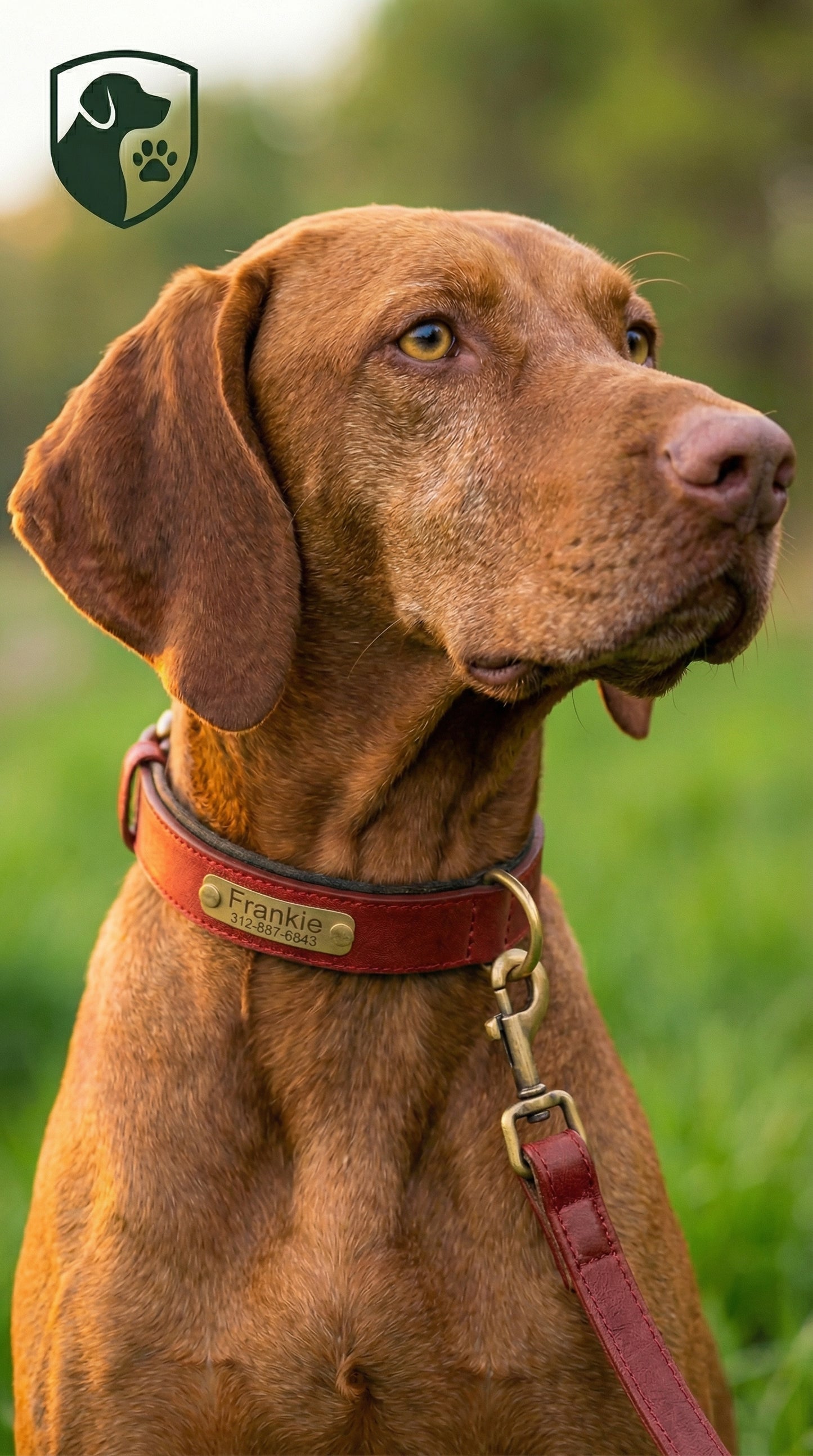 Heritage Collar - Crimson Red & Jet Black