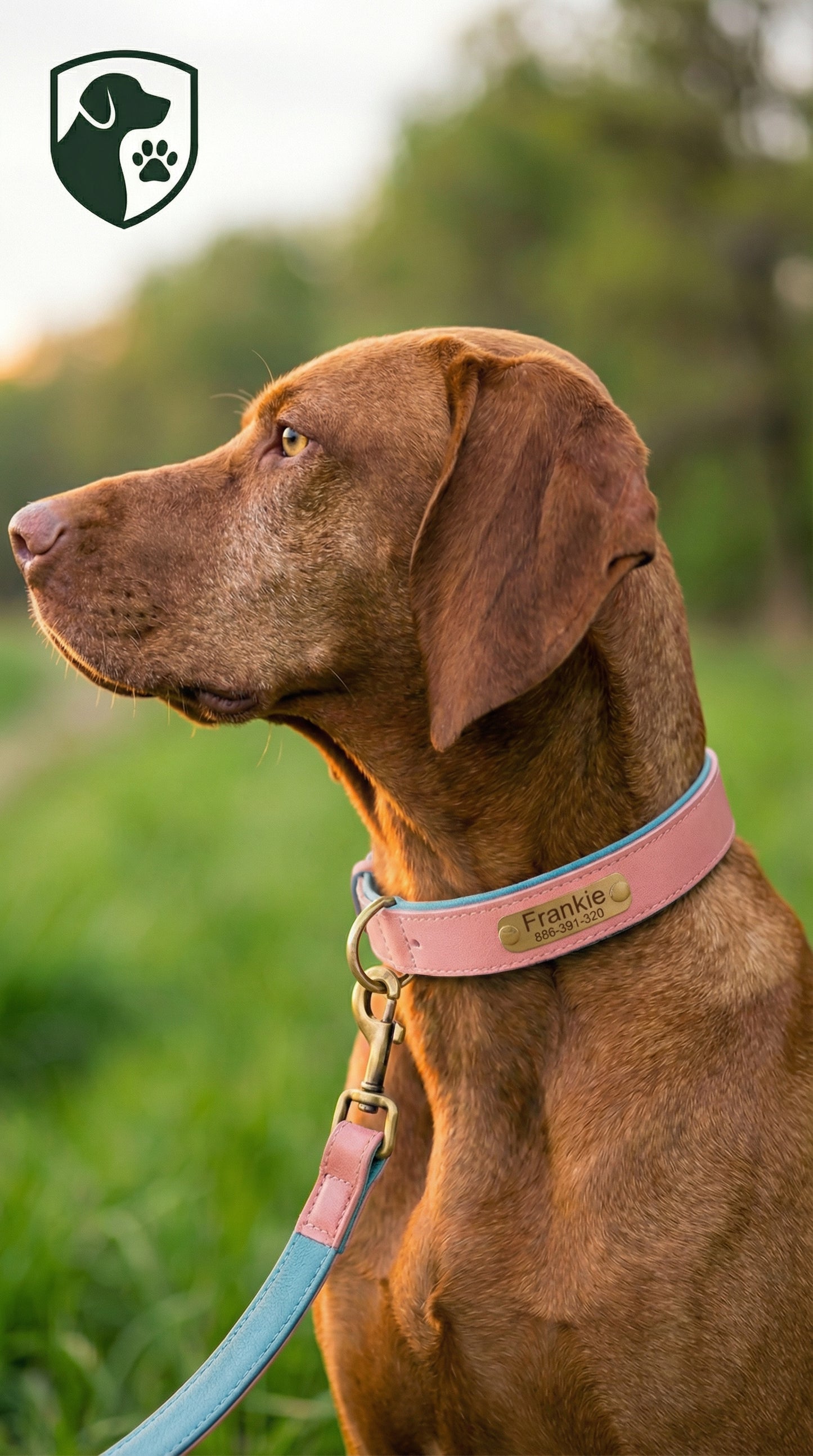Heritage Collar - Dusty Pink & Sky Blue