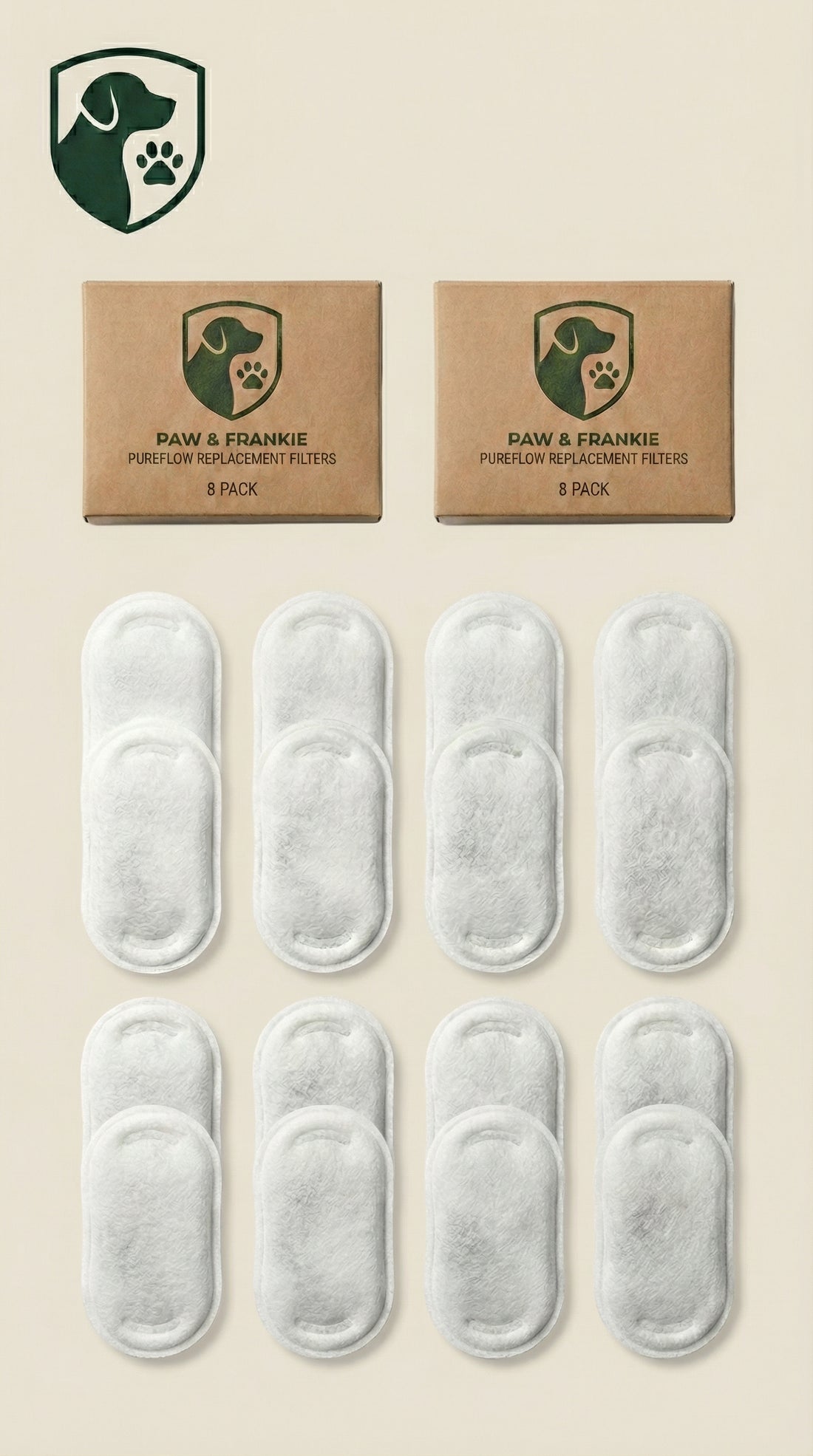 Filtros de repuesto multietapa PureFlow™ de Frankie: kits económicos de 8, 16 y 24 unidades